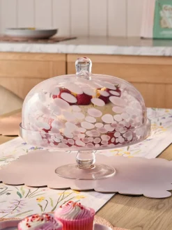 Confetti Cloche Cake Glass Stand