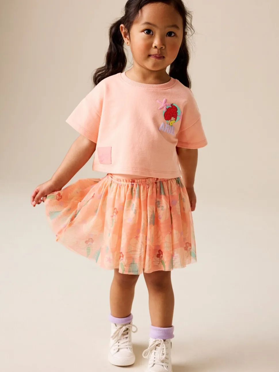 Coral Ariel - Disney Top & Skirt Set (3mths-7yrs)