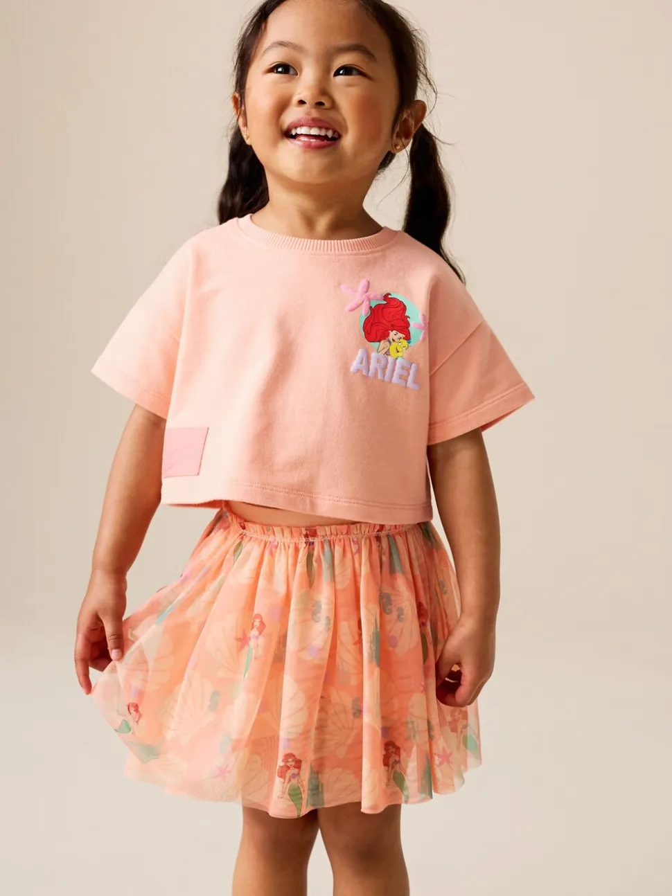 Coral Ariel - Disney Top & Skirt Set (3mths-7yrs)