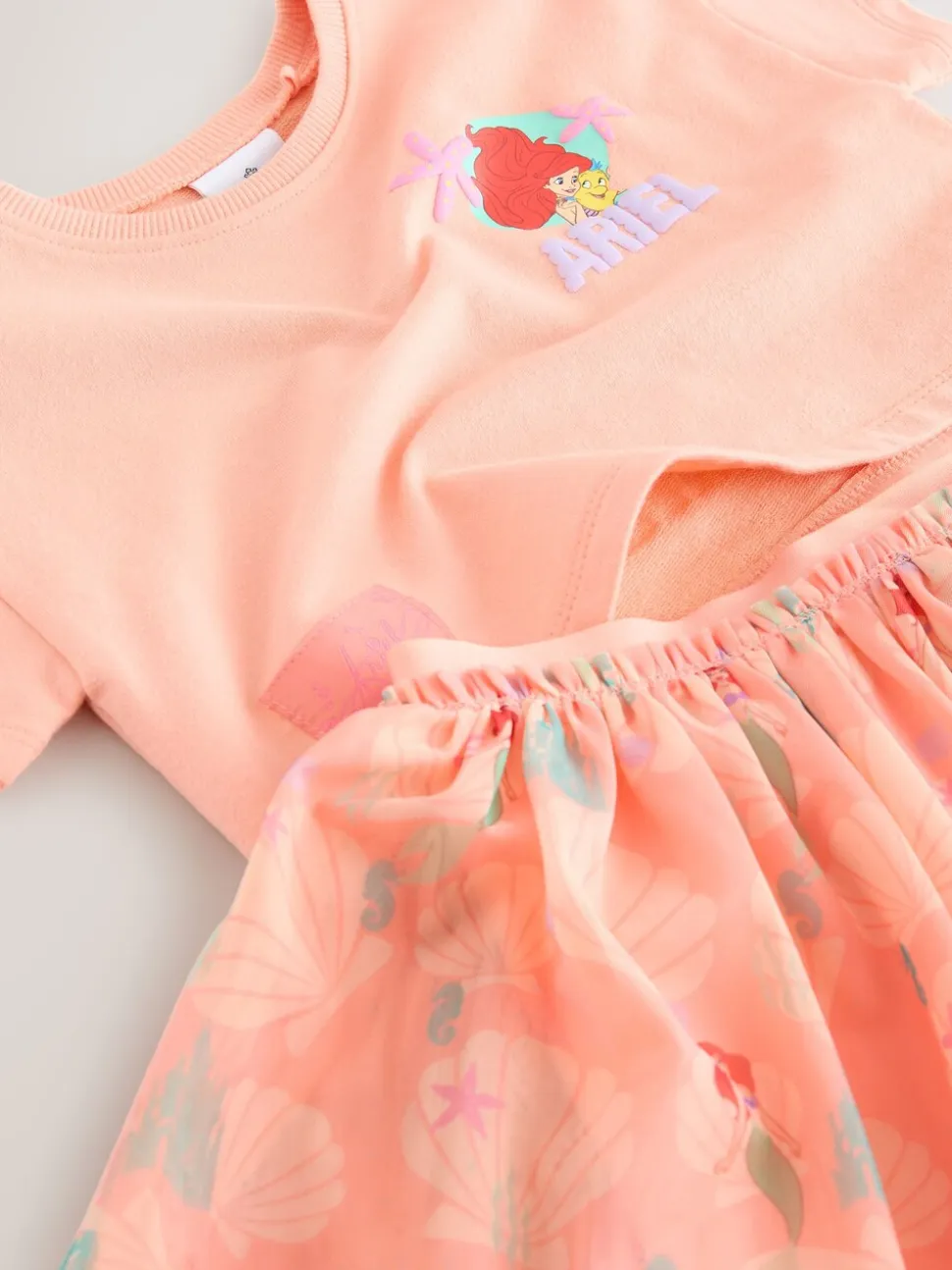 Coral Ariel - Disney Top & Skirt Set (3mths-7yrs)