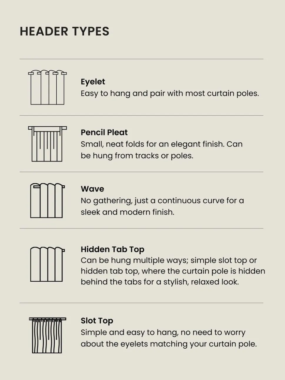 Cotton Pencil plooigordijnen