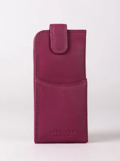 Cranberry - Lakeland Leather Glasses Case