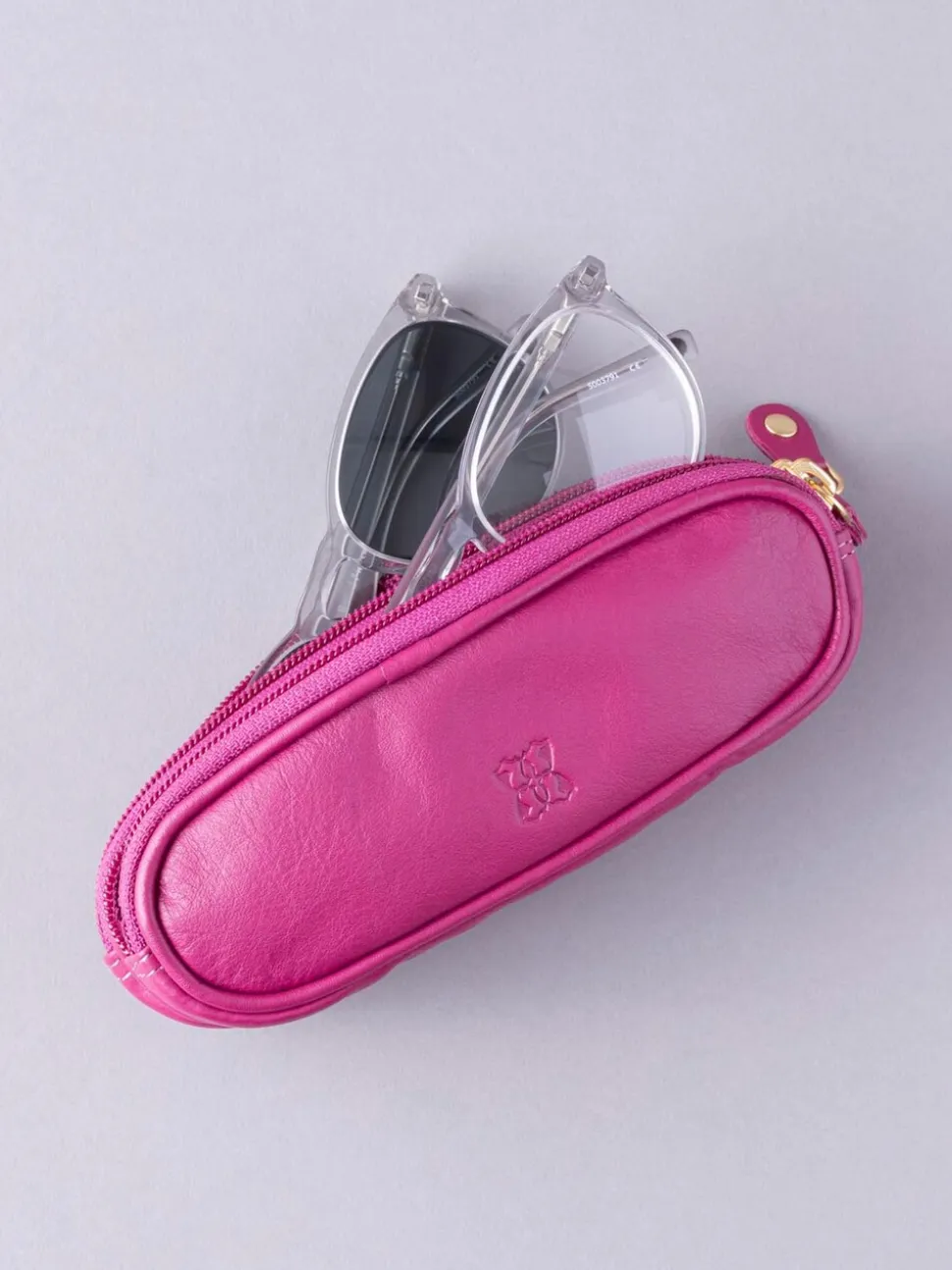 Cranberry - Lakeland Leather dubbele brillenkoker