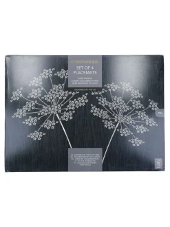 Creative Tops Set van 4 grote Placemats met kurken achterkant en Kunstdruk