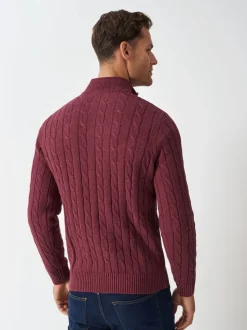 Crew Clothing Oarsman Cable Half Zip Jumper
