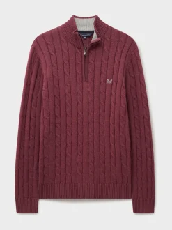 Crew Clothing Oarsman Cable Half Zip Jumper