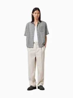 Crème - AllSaints Tallis Straight Trousers