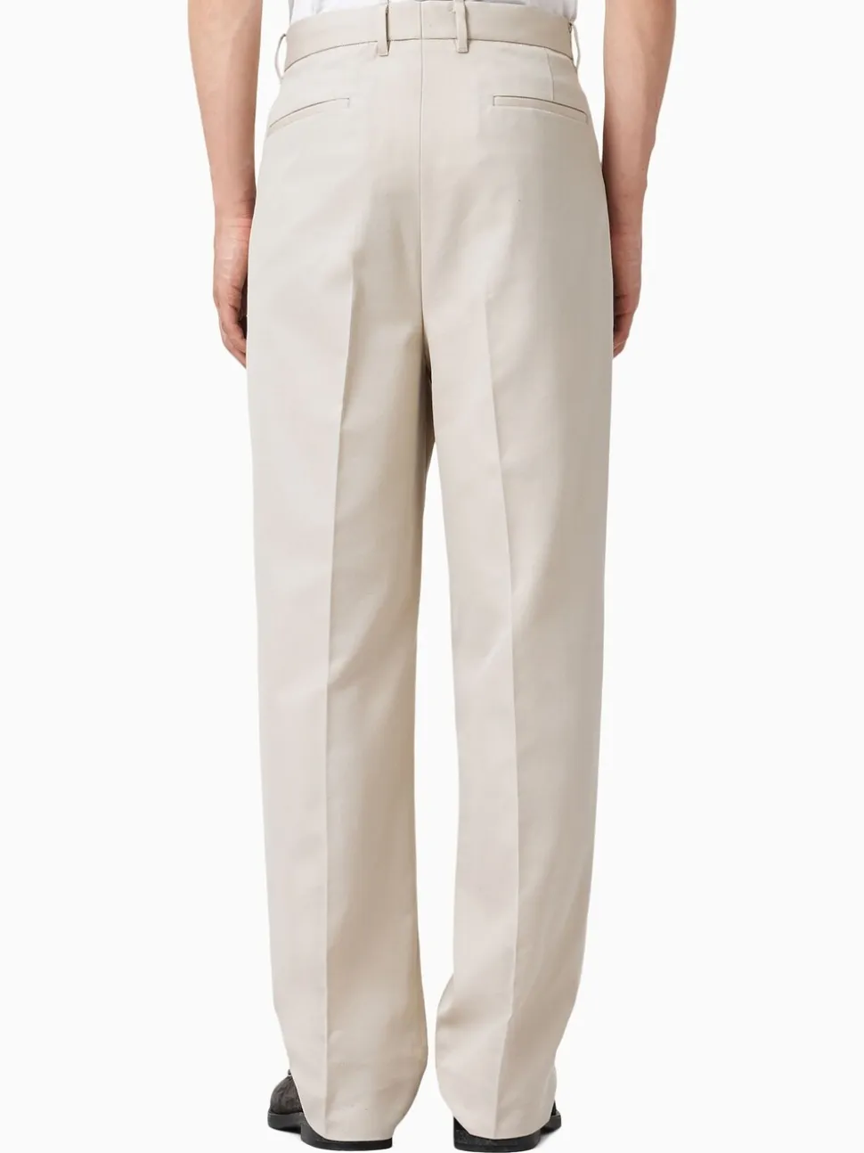 Crème - AllSaints Tallis Straight Trousers