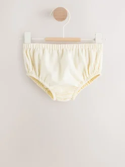 Crème - Baby Embroidered Long Sleeve Dress and Knickers Set 2 Piece (0mths-2yrs)