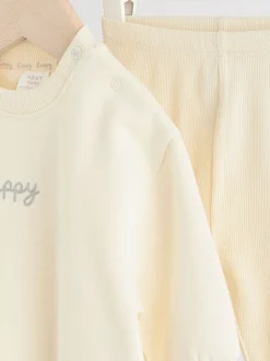 Crème - Baby Sweater en Leggings Set 2 Pieces (0mnd-2jr)