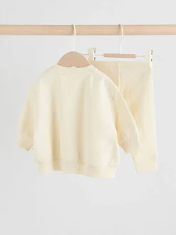 Crème - Baby Sweater en Leggings Set 2 Pieces (0mnd-2jr)
