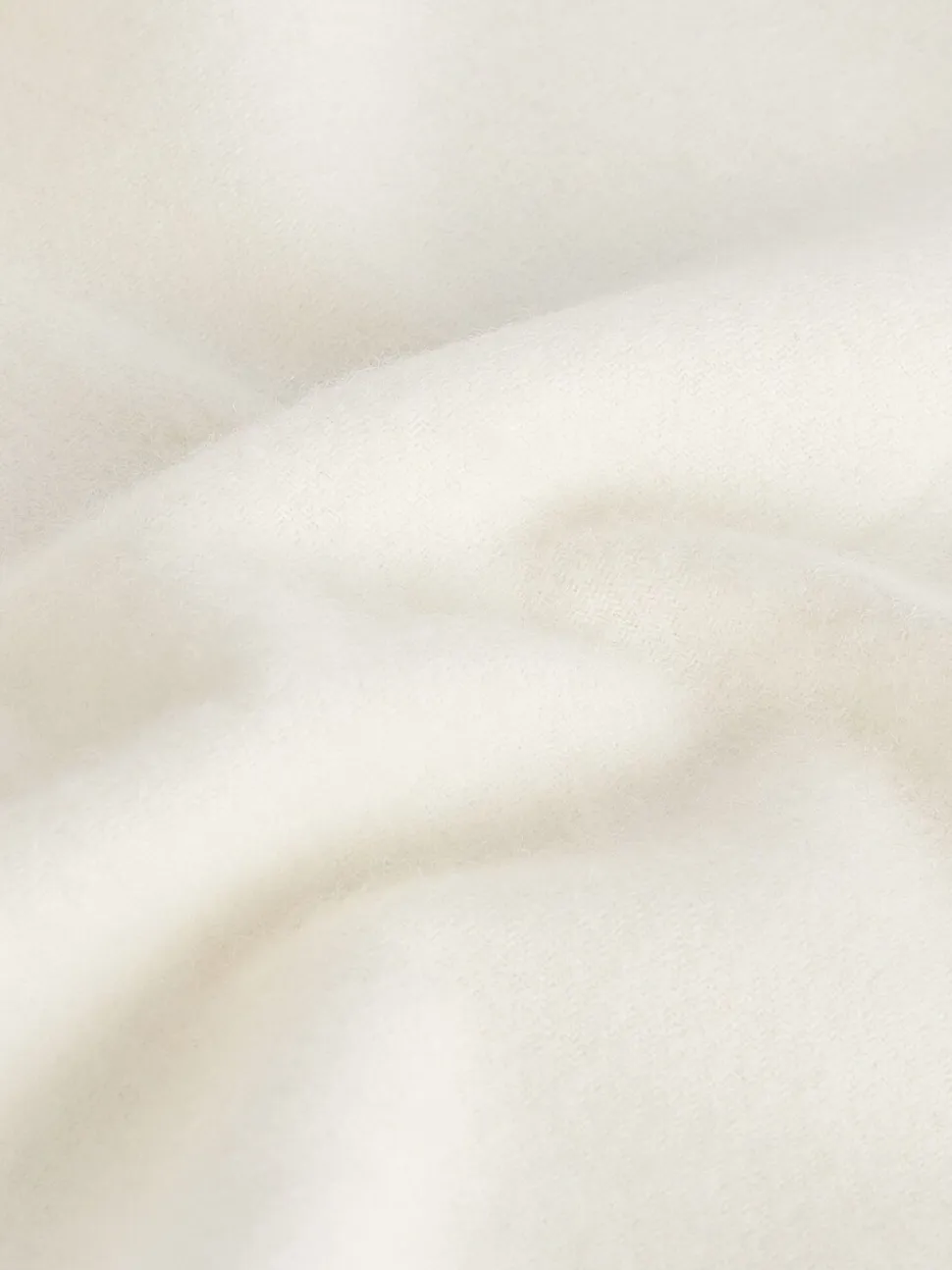 Crème - Barbour® geweven sjaal van lamswol