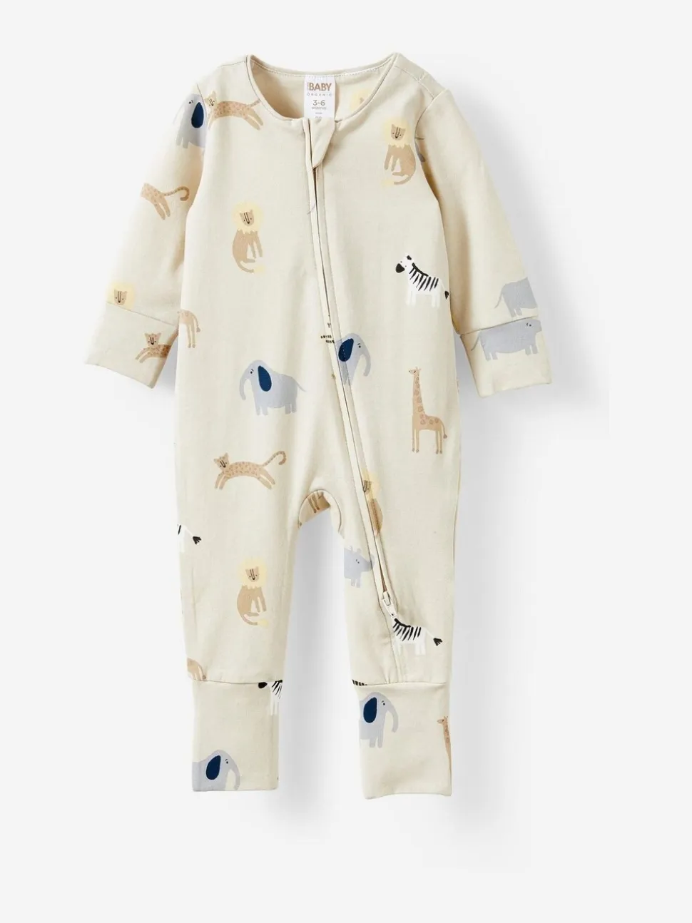 Crème - Cotton On Long Sleeve Zip Romper