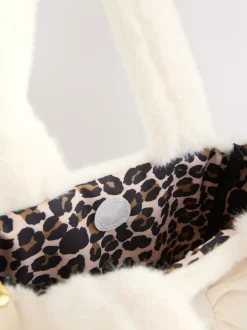 Crème - Cream Fur Bucket Bag