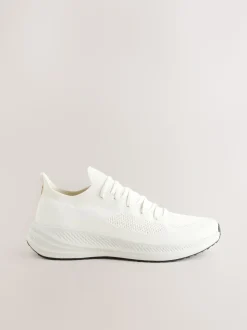 Crème - Gebreide sneakers