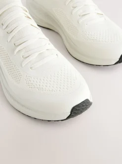 Crème - Gebreide sneakers