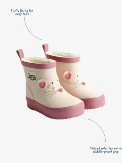 Crème - JoJo Maman Bébé Print Short Wellies