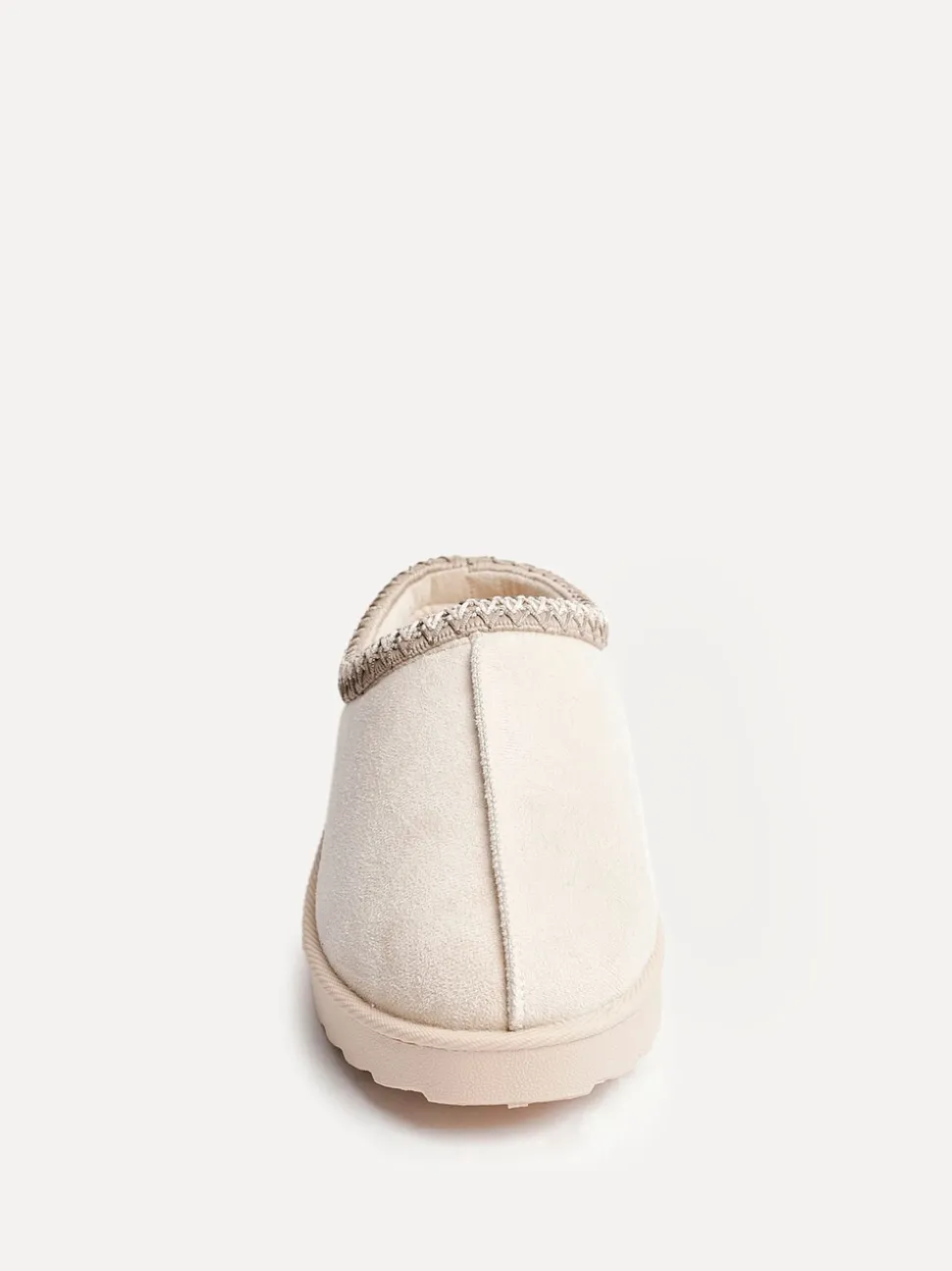Crème - Linzi Tana Faux Suede Slip-On Slippers