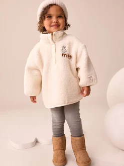 Crème - Miffy Half Popper Fleece (3mnd -7jr)