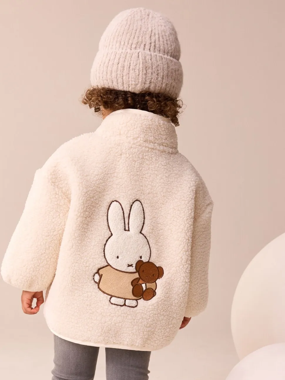 Crème - Miffy Half Popper Fleece (3mnd -7jr)