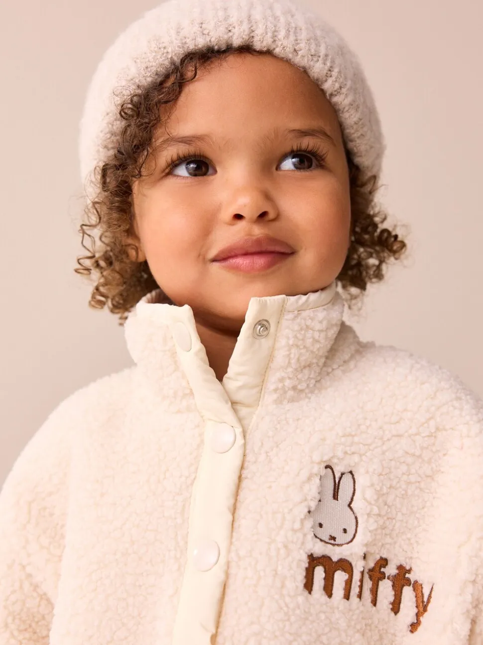 Crème - Miffy Half Popper Fleece (3mnd -7jr)