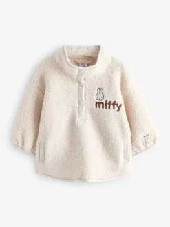 Crème - Miffy Half Popper Fleece (3mnd -7jr)