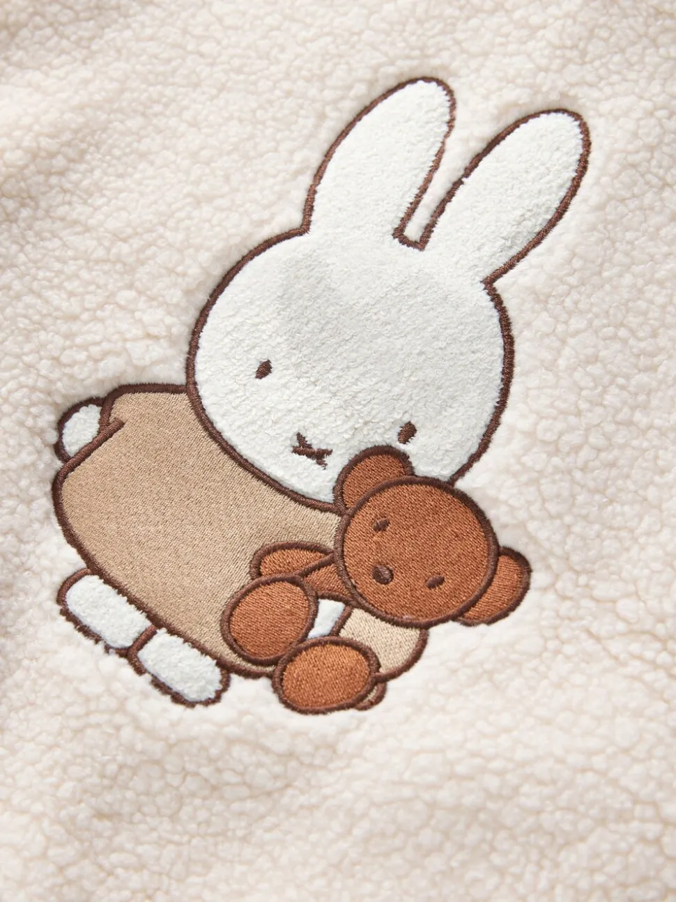 Crème - Miffy Half Popper Fleece (3mnd -7jr)