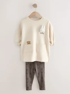 Crème - Miffy Sweat Dress & Leggings Set (3mths-7yrs)