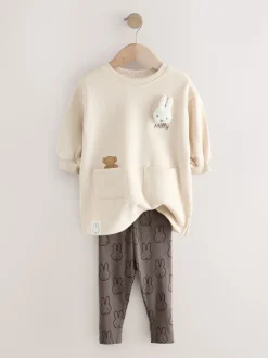 Crème - Miffy Sweat Dress & Leggings Set (3mths-7yrs)