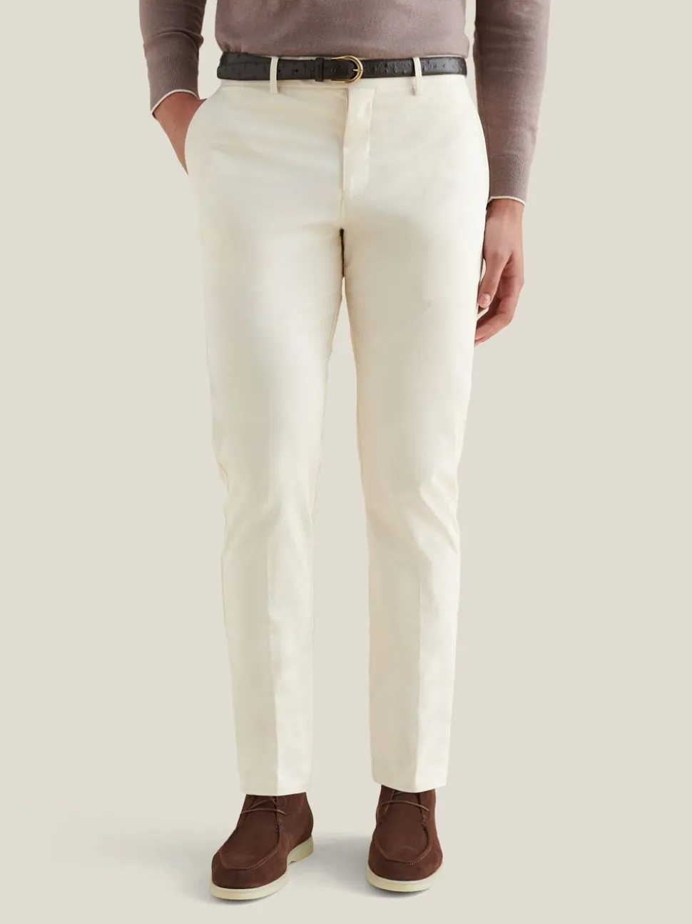 Crème - Peckham Rye Stretch Cotton Trousers