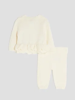 Crème - River Island vest met peplum voor babymeisjes
