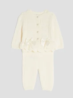 Crème - River Island vest met peplum voor babymeisjes