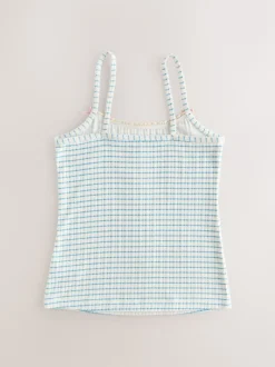 Crème - Set van 3 camihemdjes met textuur en bandjes (1,5-16jr)