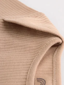 Crème - Set van 5 rompers met lange mouwen