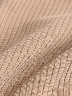 Crème - Set van 5 rompers met lange mouwen