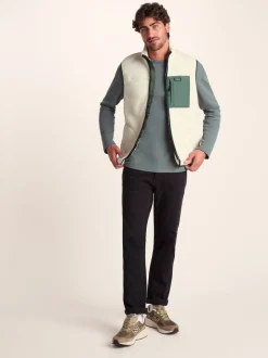 Crème - Tog 24 Evan sherpa bodywarmer voor heren