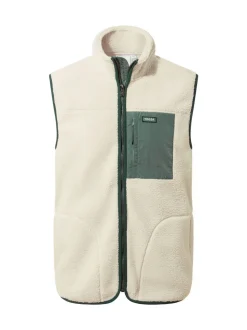 Crème - Tog 24 Evan sherpa bodywarmer voor heren