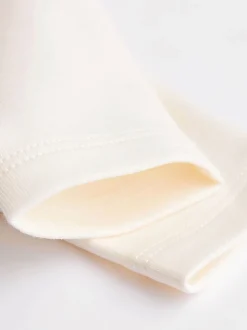 Crème - Verpakking van 5 onmisbare rompertjes met lange mouwen