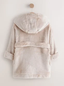 Crème - Zacht aanvoelende fleece kamerjas (9 mnd-16 jr)
