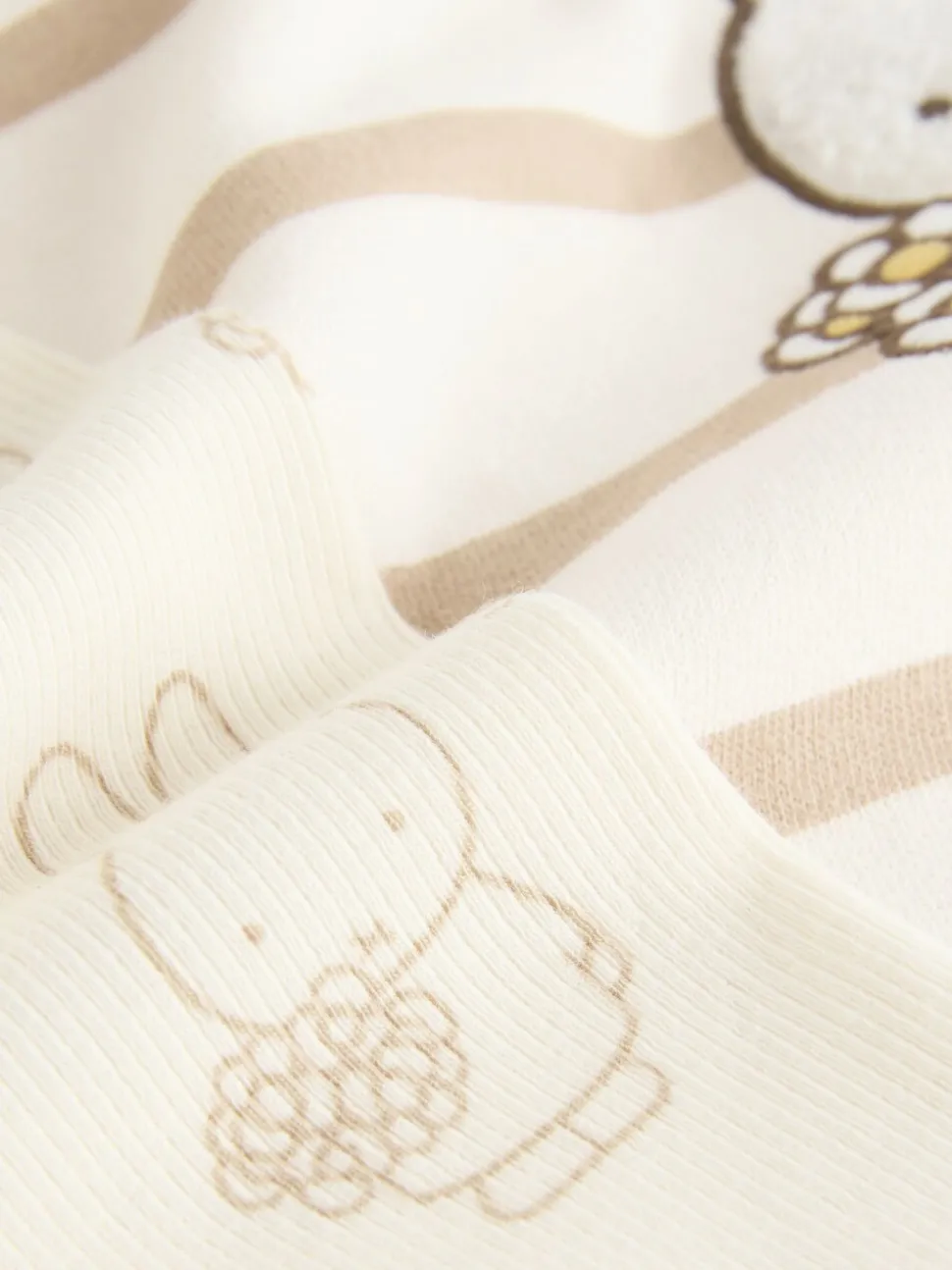 Crème gestreept - Set met Miffy-sweatshirt en legging (3 mnd-7 jr)