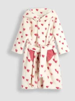 Crème met hartprint - JoJo Maman Bébé - Badjas