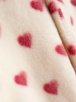 Crème met hartprint - JoJo Maman Bébé - Badjas