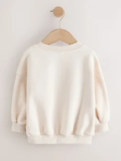 Crème Regenboog Taco - Sweatshirt met ronde hals (3 mnd-7 jr)