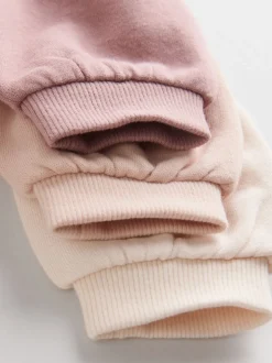 Crèmekleurig/roze - Baby sweatshirt en joggingbroek 6 -delige set (0mnd -2jr)