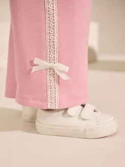Crèmekleurig/roze - Barbie Sweatshirt & Set van joggingbroek met wijde pijpen (3mnd -7jr)