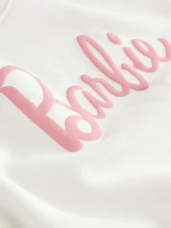 Crèmekleurig/roze - Barbie Sweatshirt & Set van joggingbroek met wijde pijpen (3mnd -7jr)