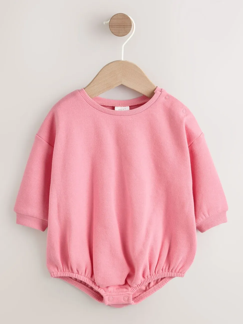 Crème/Roze konijn - Babyset van tuinbroek en rompertje, tweedelig (0mnd-3jr)