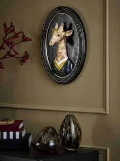 3D Dressed Giraffe Ornate Wall Plaque