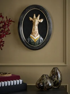 3D Dressed Giraffe Ornate Wall Plaque