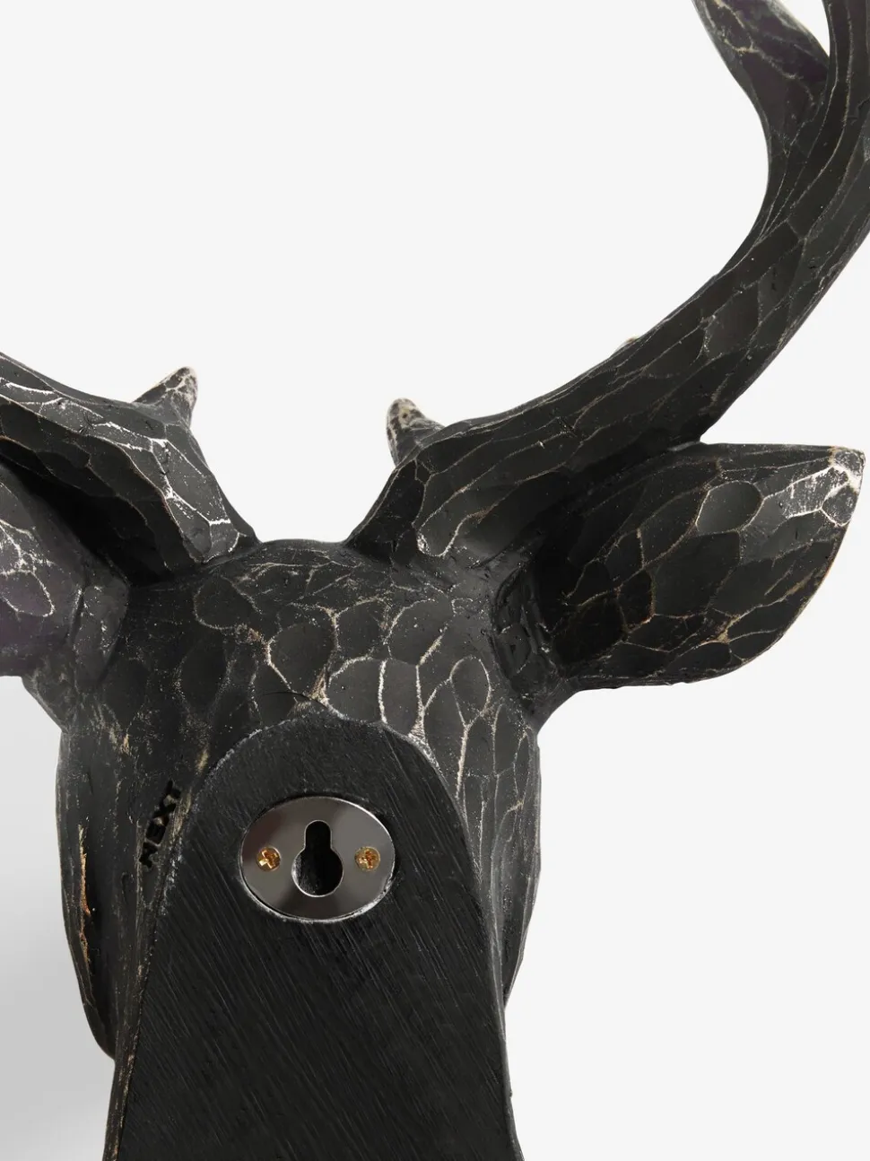 3D wanddecoratie van hert met metalen effect